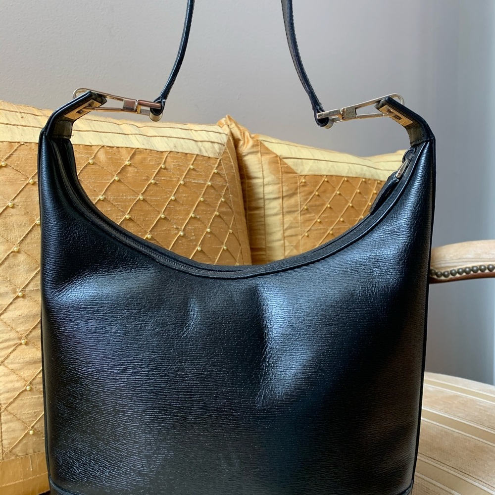 Gucci authentic black leather hobo bag - Picture 2 of 5
